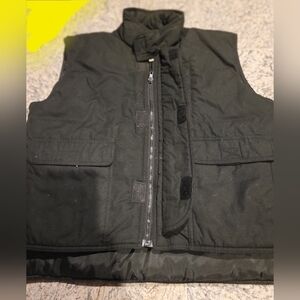 St John's Bay Black Puffer Vest, NEW